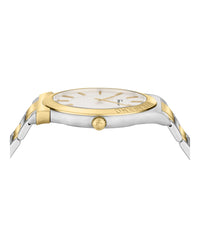 Ferragamo Mens Two Tone 42mm Bracelet Fashion Watch
