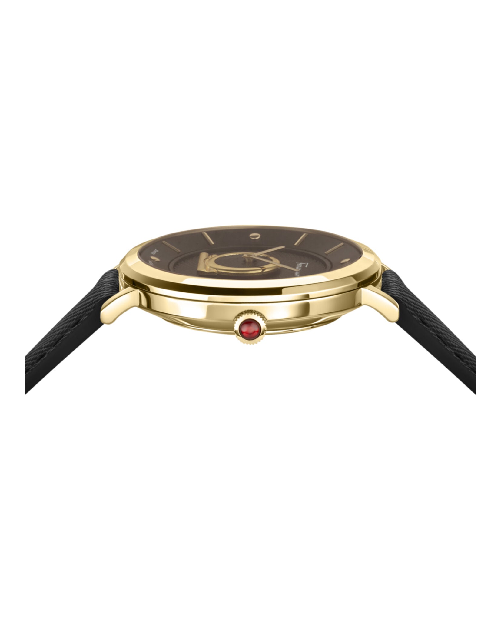 Ferragamo Womens Gold 36mm Strap Fashion Watch