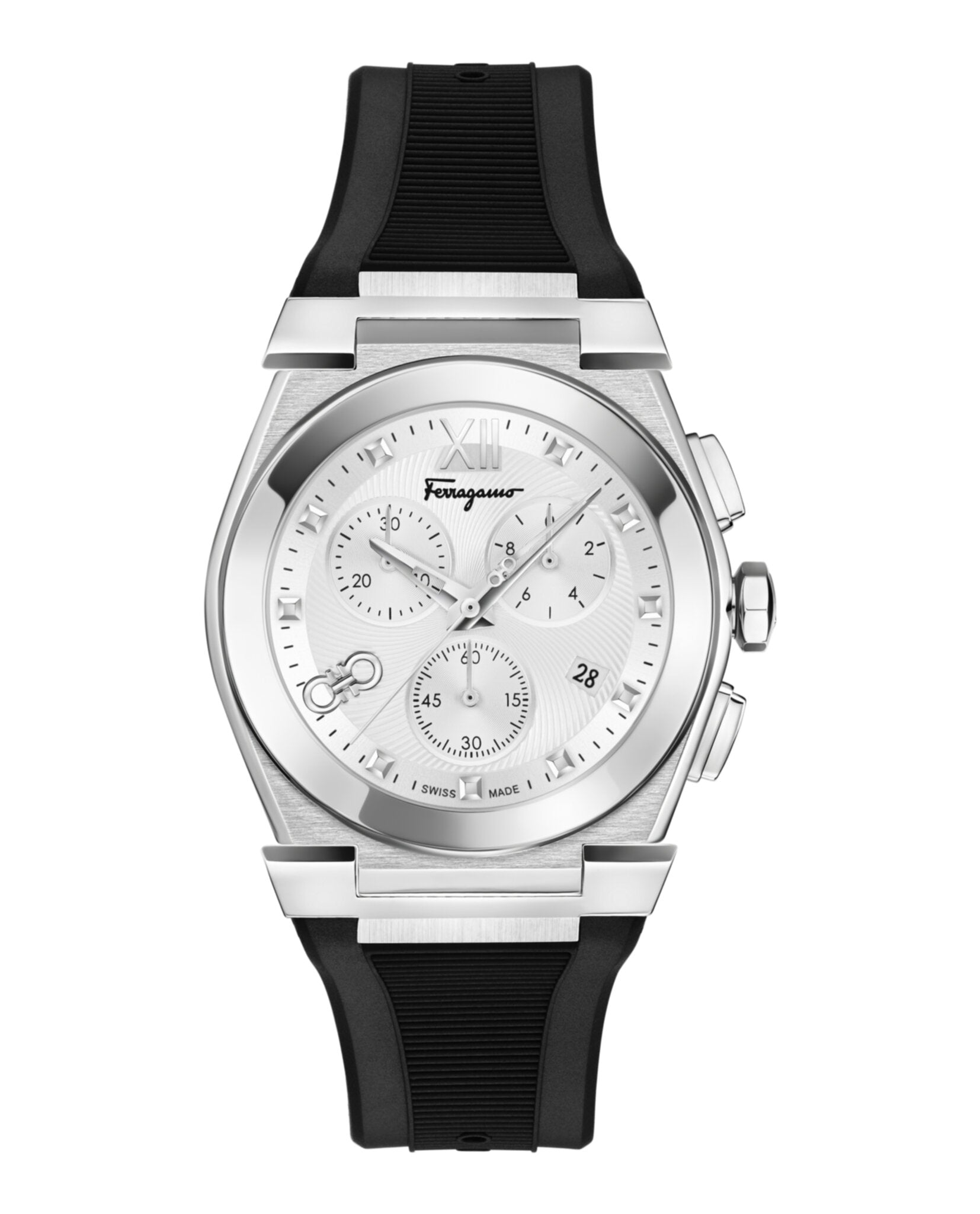 Ferragamo Ferragamo Mens  Stainless Steel 40mm Strap Fashion Watch