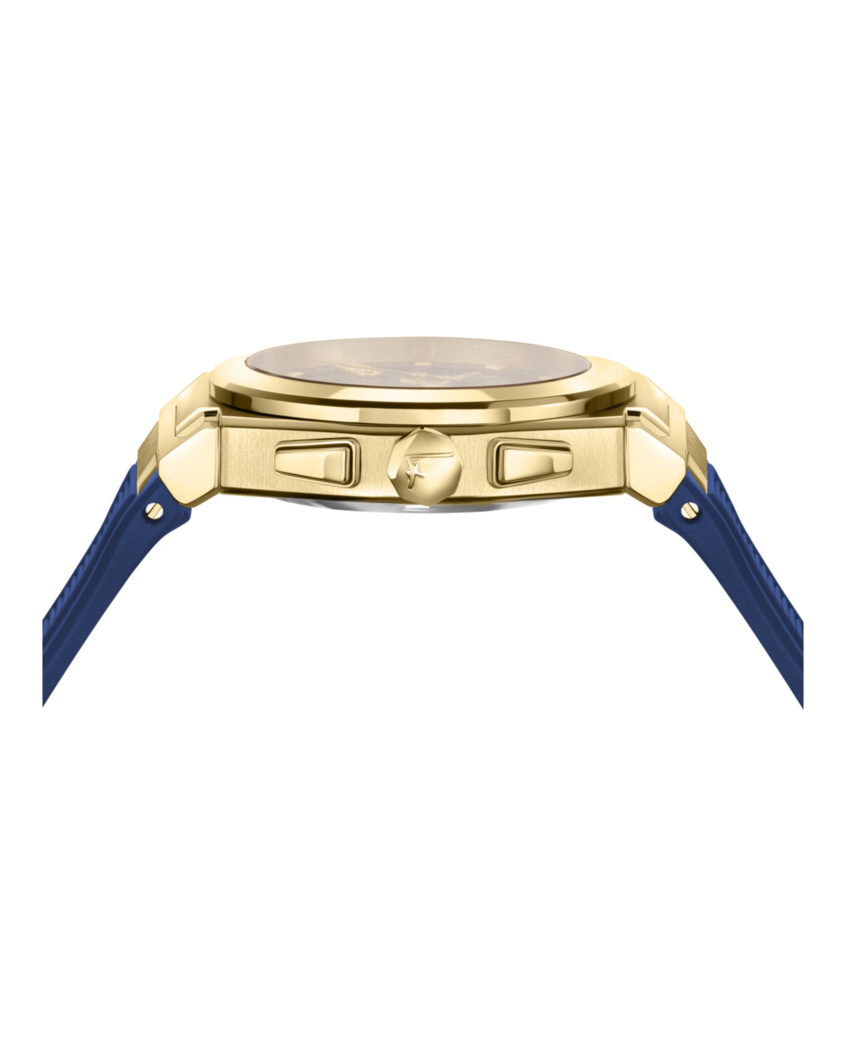 Ferragamo Mens Gold 40mm Strap Fashion Watch