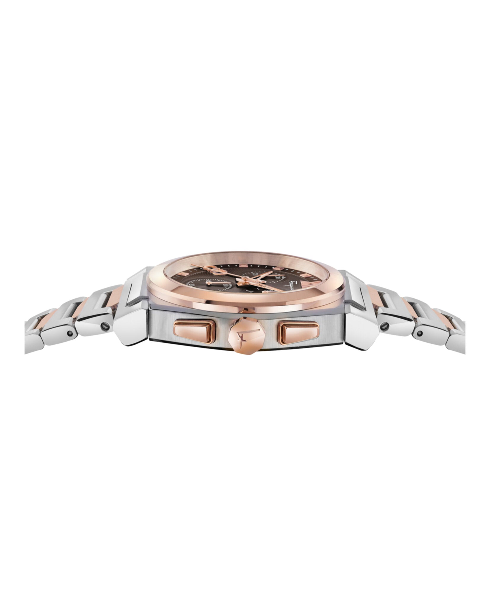 Ferragamo Ferragamo Mens  Two Tone 40mm Bracelet Fashion Watch