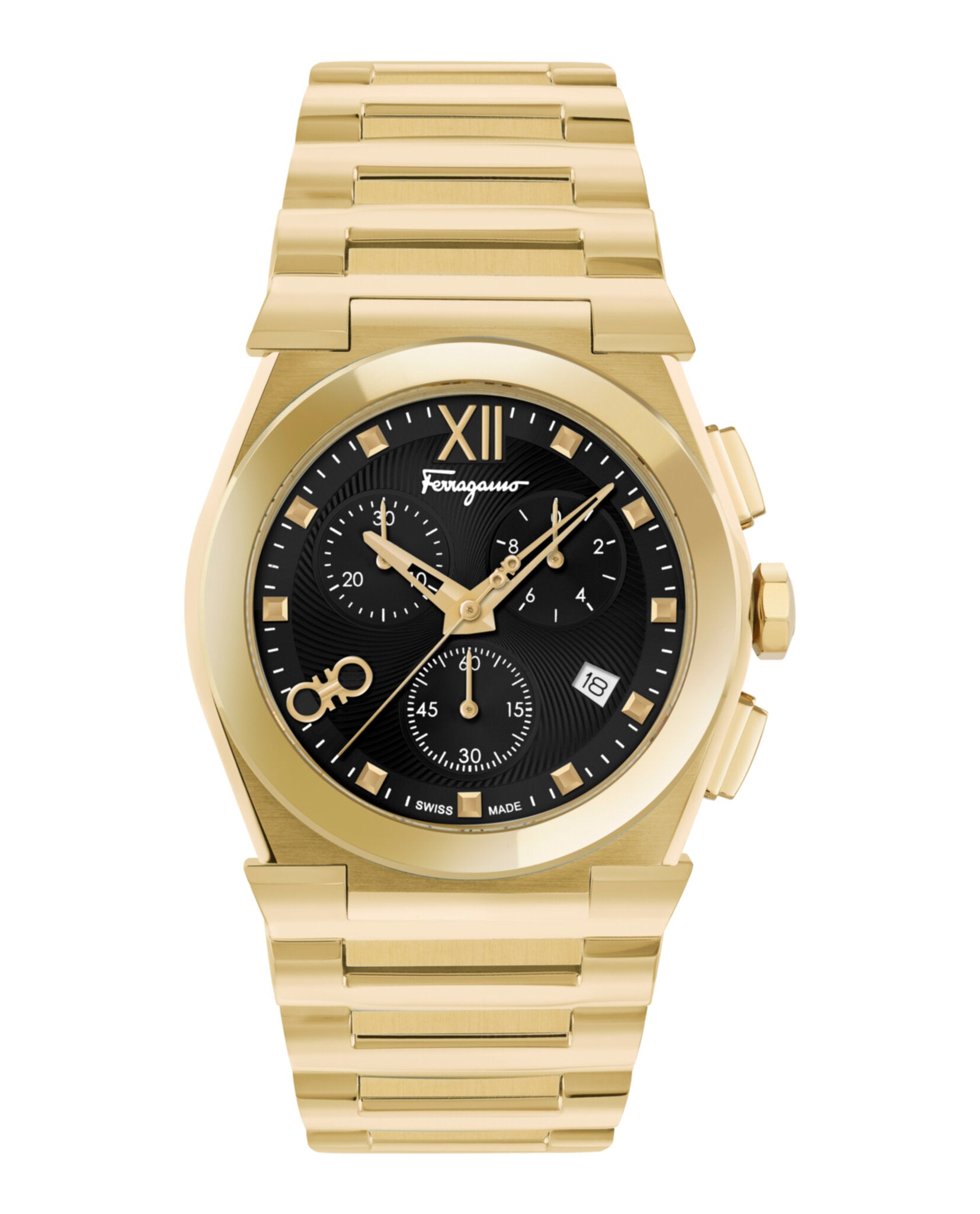 Ferragamo Ferragamo Mens  Gold 40mm Bracelet Fashion Watch