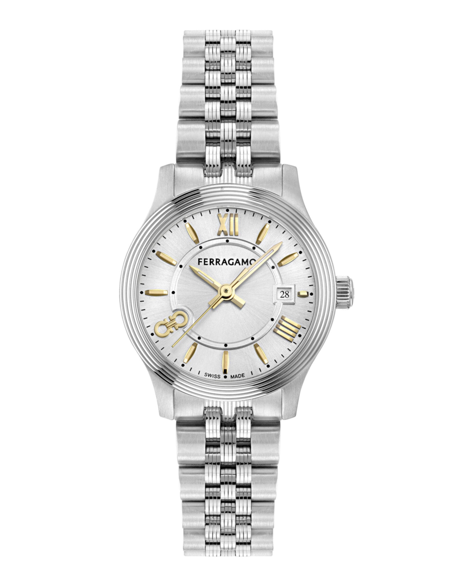 Ferragamo Womens Stainless Steel 28mm Bracelet Fashion Watch