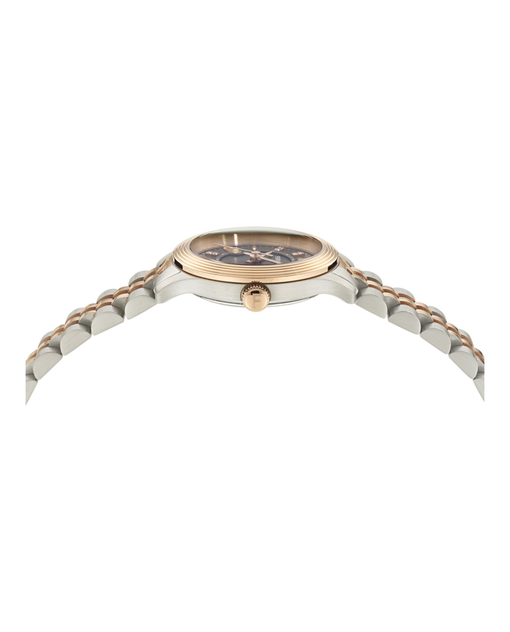 Ferragamo Ferragamo Womens  Two Tone 28mm Bracelet Fashion Watch