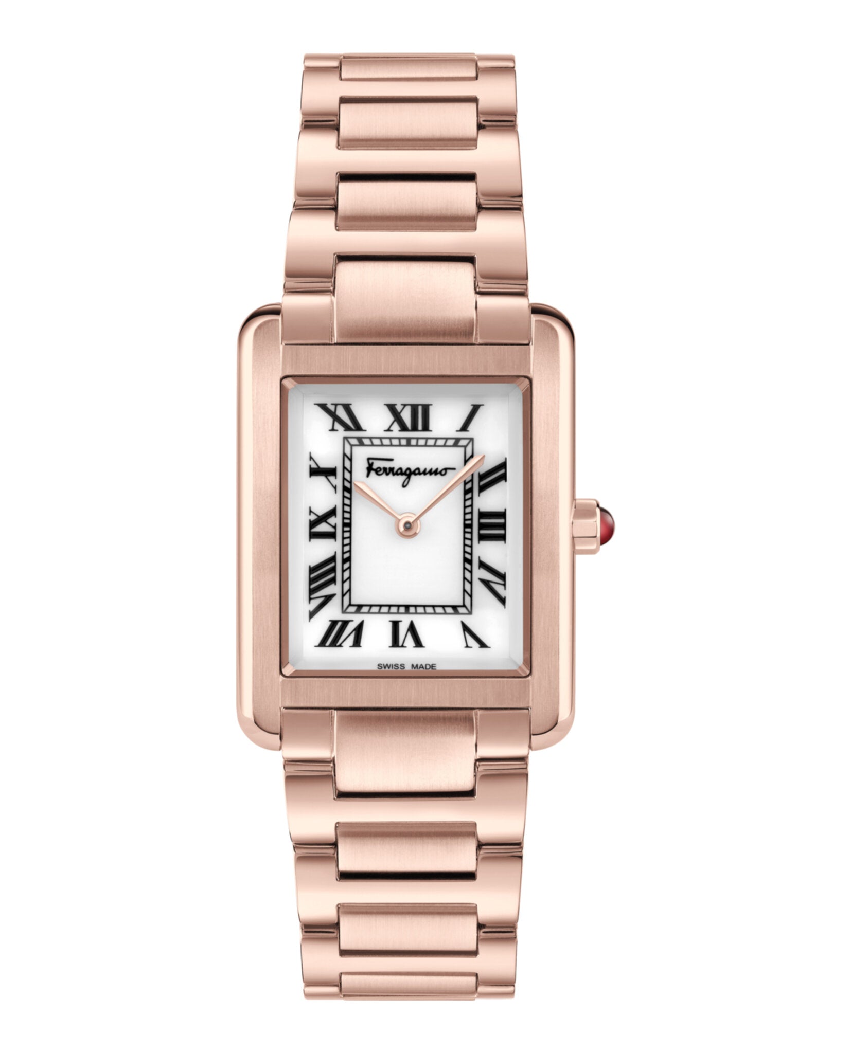 Ferragamo Ferragamo Womens  Rosegold 24mm Bracelet Fashion Watch