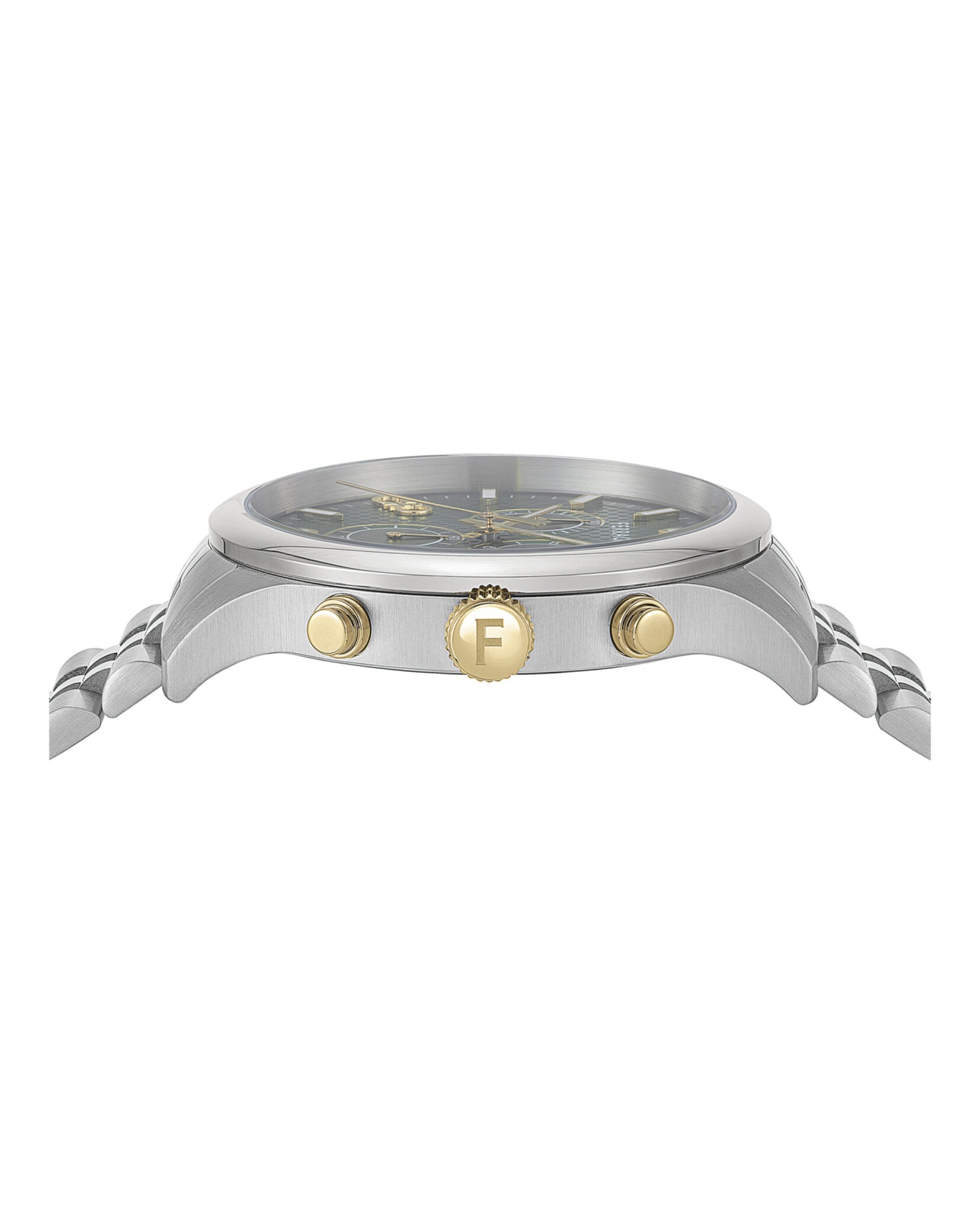 Ferragamo Mens Stainless Steel 42mm Bracelet Fashion Watch