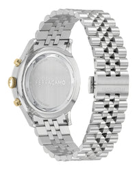Ferragamo Mens Stainless Steel 42mm Bracelet Fashion Watch