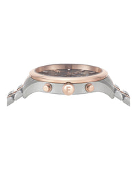 Ferragamo Ferragamo Mens  Two Tone 42mm Bracelet Fashion Watch