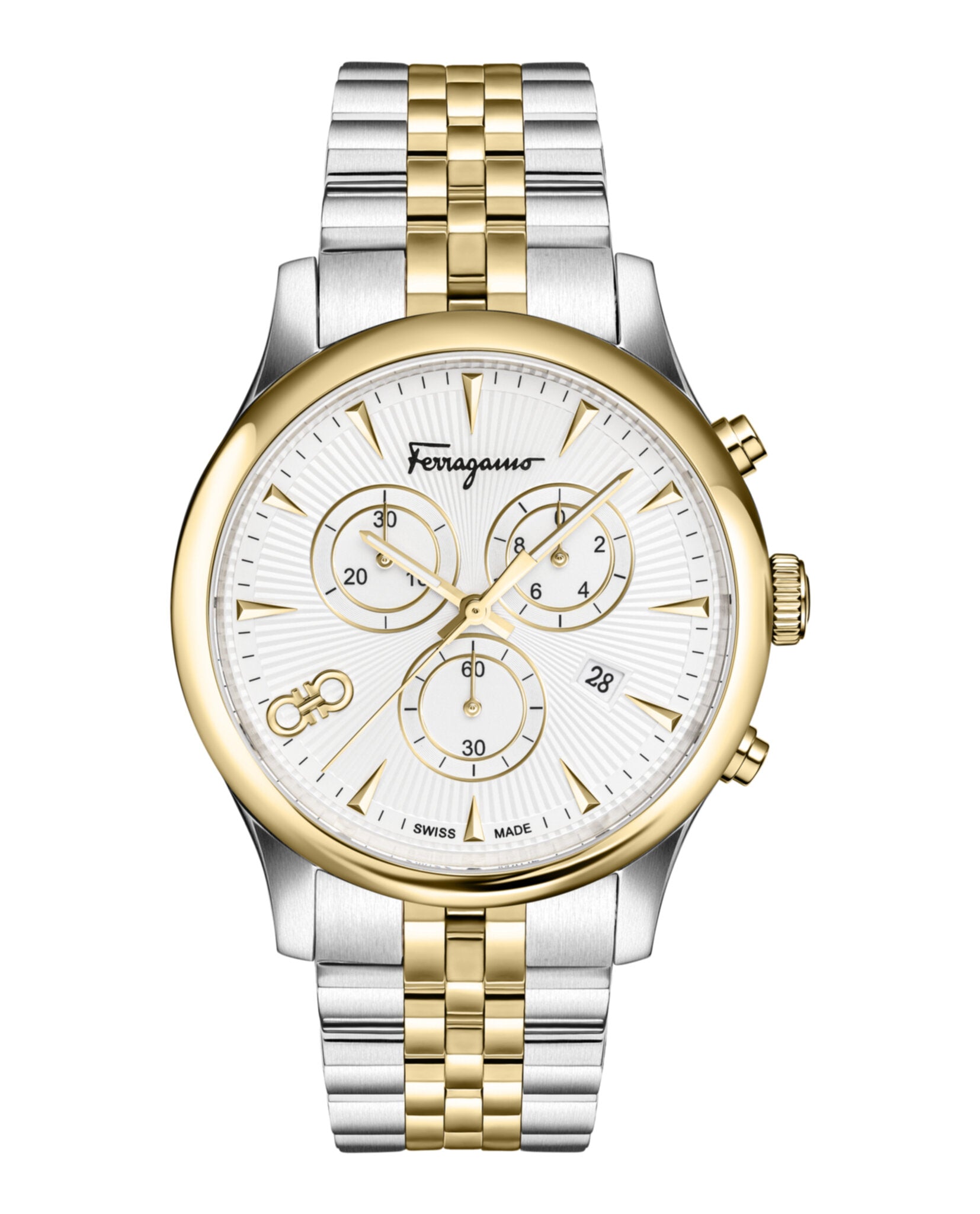 Ferragamo Mens 42mm Bracelet Fashion Watch