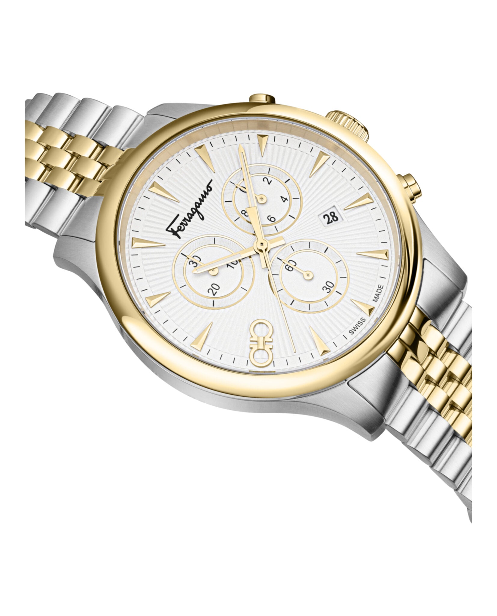 Ferragamo Mens 42mm Bracelet Fashion Watch