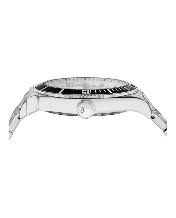Ferragamo Mens Ferragamo 1898 Stainless Steel 44mm Bracelet Fashion Watch
