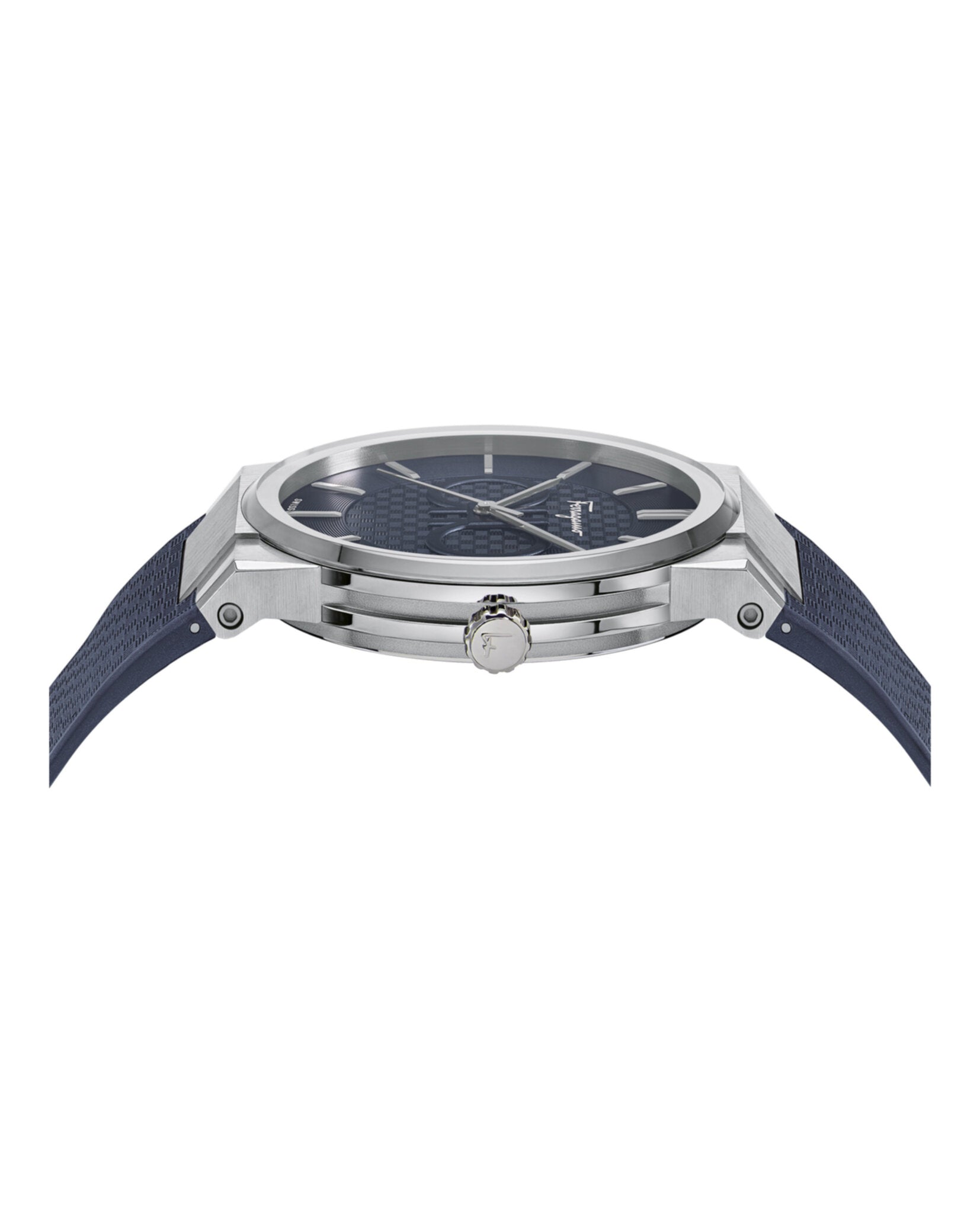 Ferragamo Mens Ferragamo Sapphire 41mm Strap Fashion Watch
