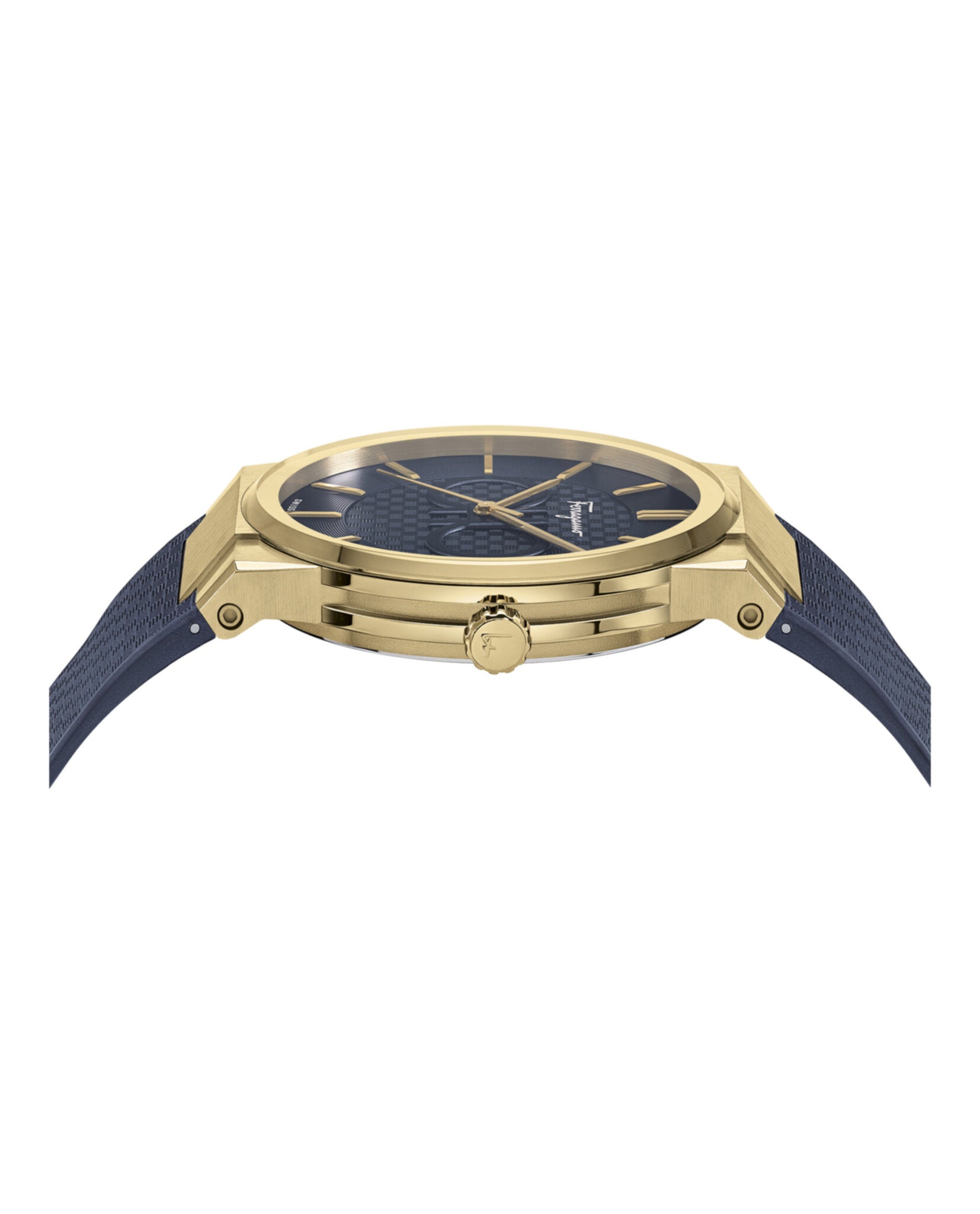 Ferragamo Mens Ferragamo Sapphire 41mm Strap Fashion Watch