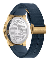Ferragamo Mens Ferragamo Sapphire 41mm Strap Fashion Watch