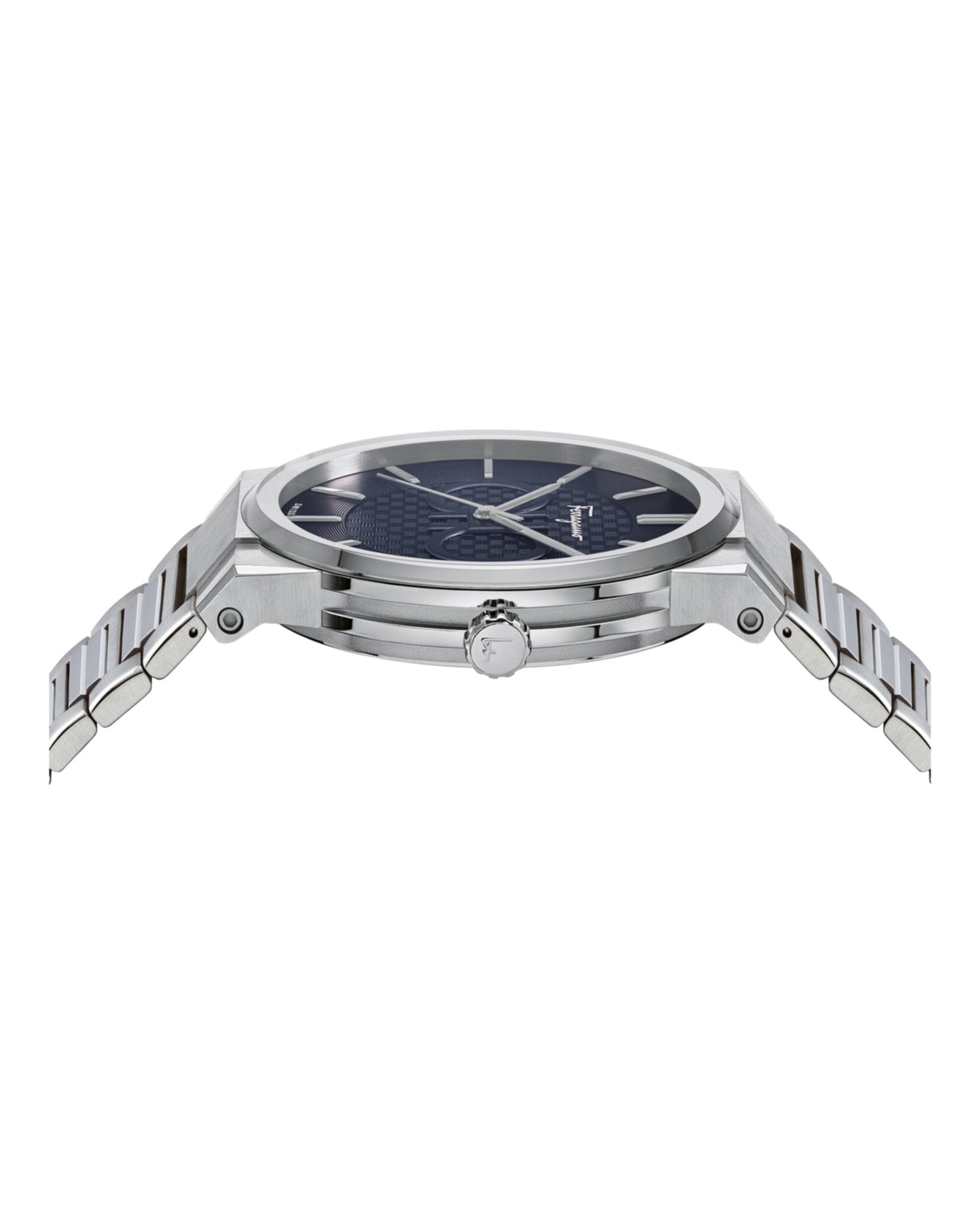 Ferragamo Mens Ferragamo Sapphire 41mm Strap Fashion Watch