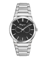 Ferragamo Mens Ferragamo Sapphire 41mm Strap Fashion Watch