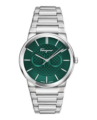 Ferragamo Mens Ferragamo Sapphire 41mm Strap Fashion Watch