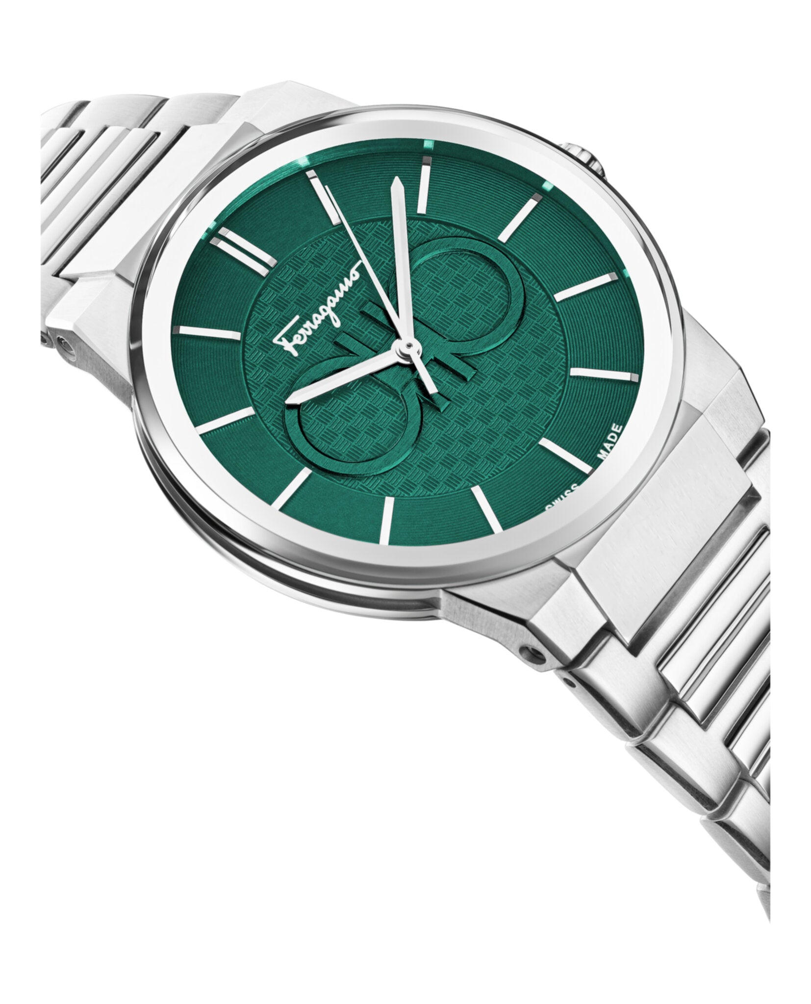 Ferragamo Mens Ferragamo Sapphire 41mm Strap Fashion Watch