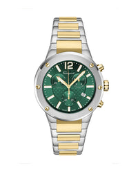 Ferragamo Mens Two Tone 42mm Bracelet Fashion Watch