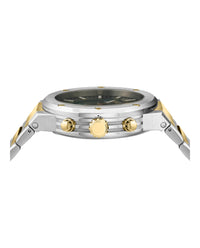 Ferragamo Mens Two Tone 42mm Bracelet Fashion Watch