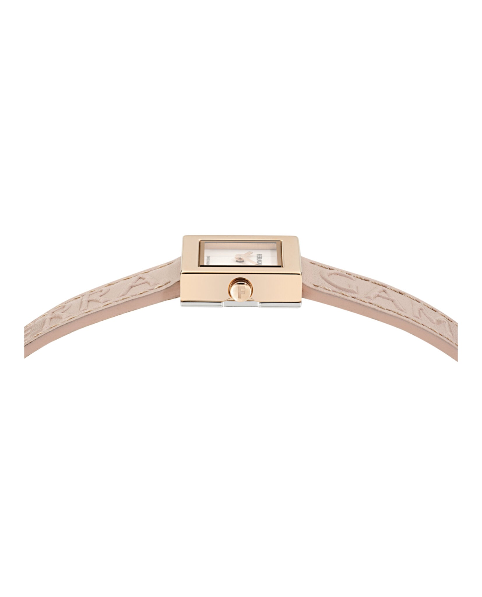 Ferragamo Womens Rose Gold 20mm Strap Fashion Watch