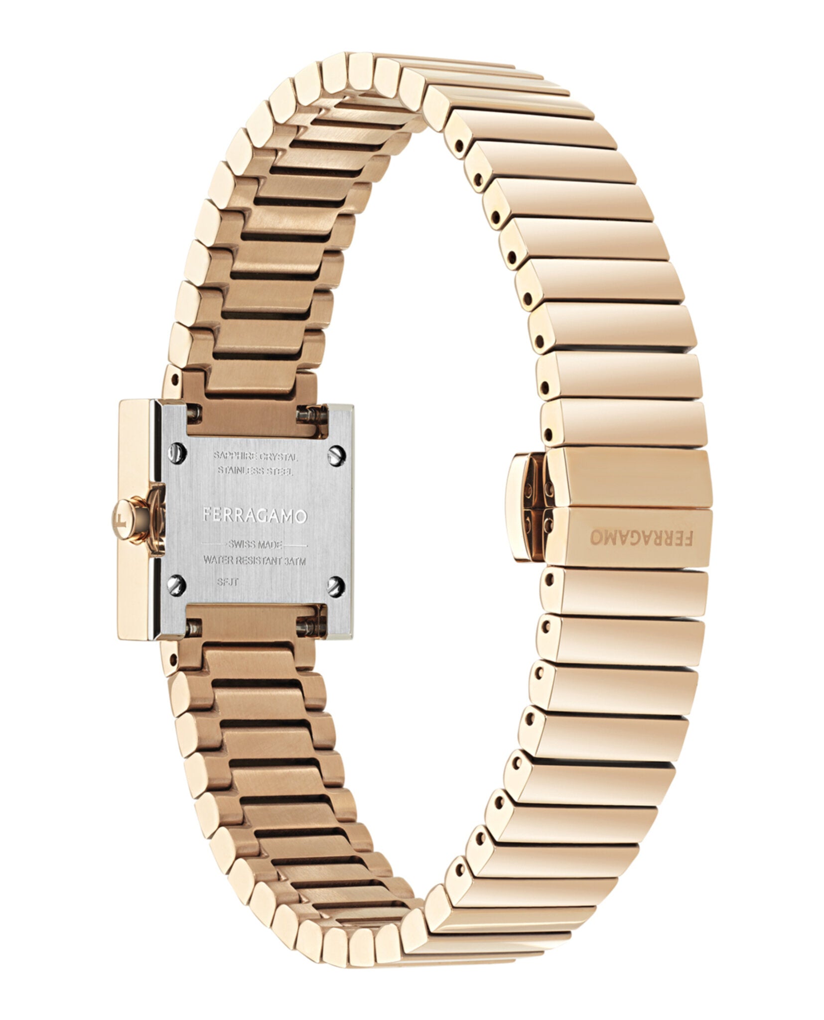 Ferragamo Womens Rose Gold 20mm Bracelet Fashion Watch