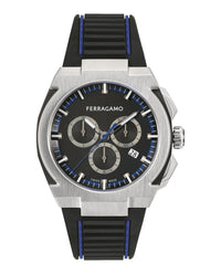 Ferragamo Mens Ferragamo Supreme Chrono 43mm Strap Fashion Watch
