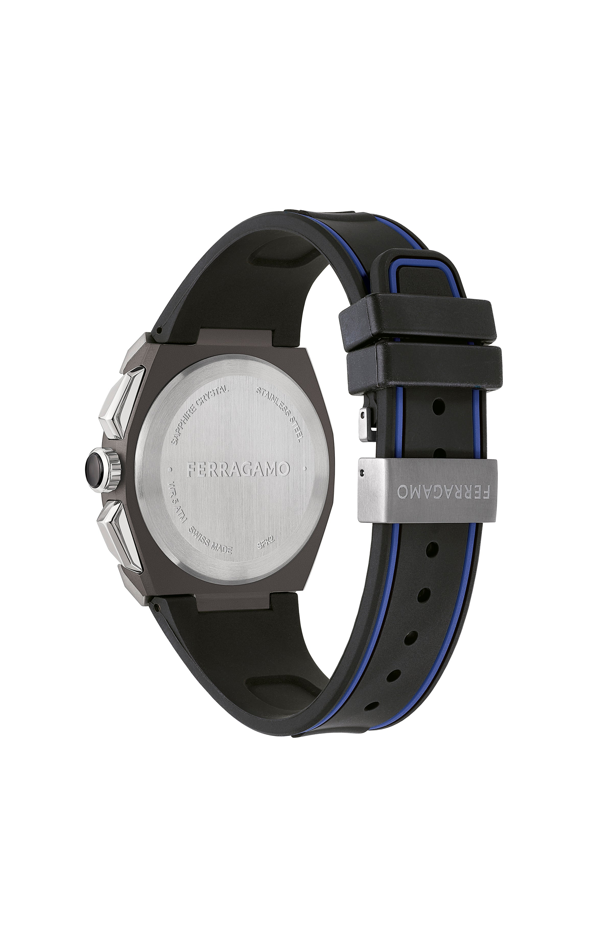 Ferragamo Mens Ferragamo Supreme Chrono 43mm Strap Fashion Watch
