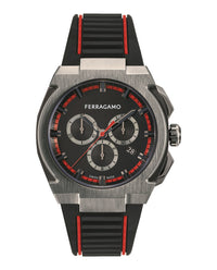Ferragamo Mens Ferragamo Supreme Chrono 43mm Strap Fashion Watch
