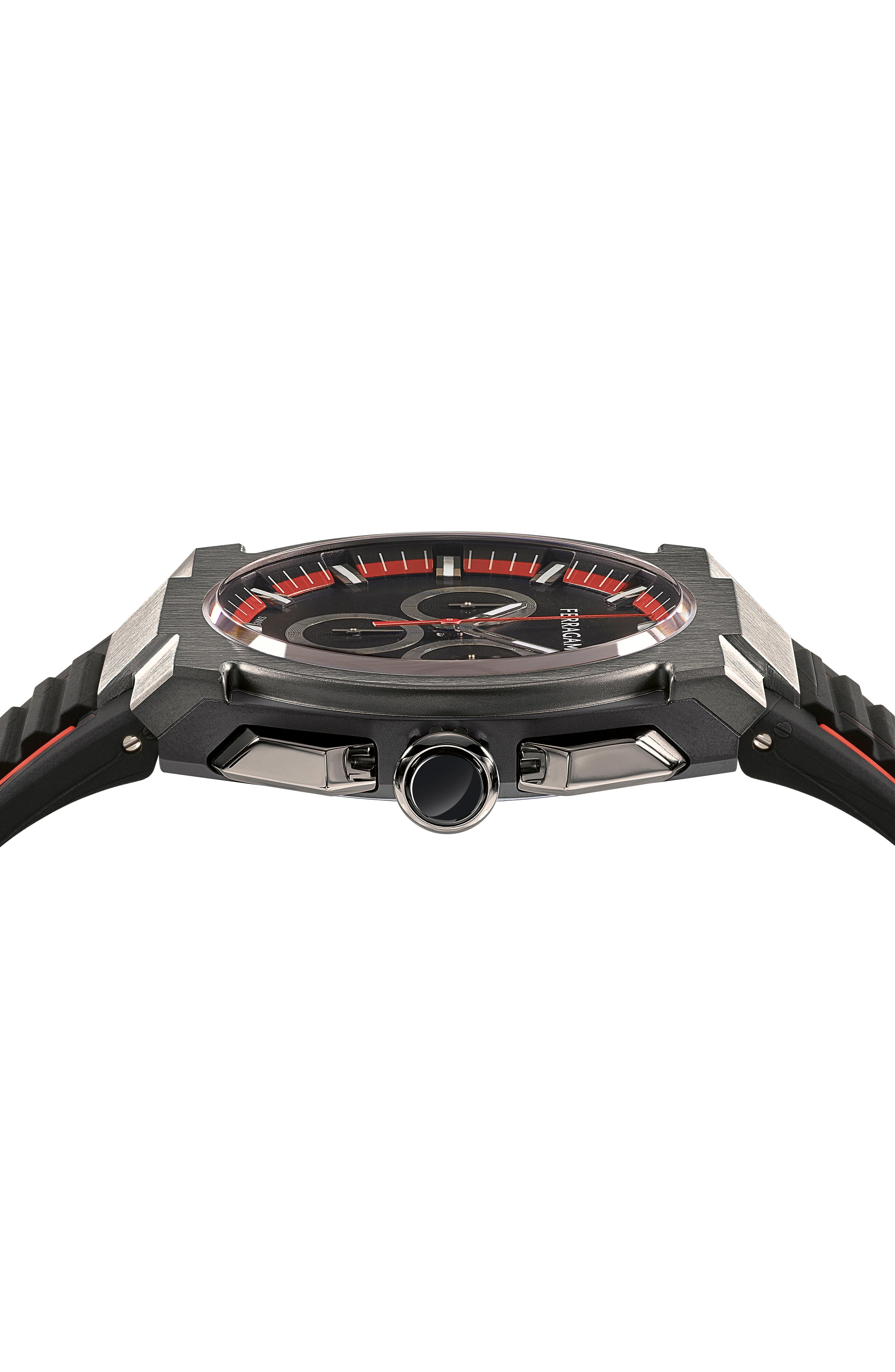 Ferragamo Mens Ferragamo Supreme Chrono 43mm Strap Fashion Watch