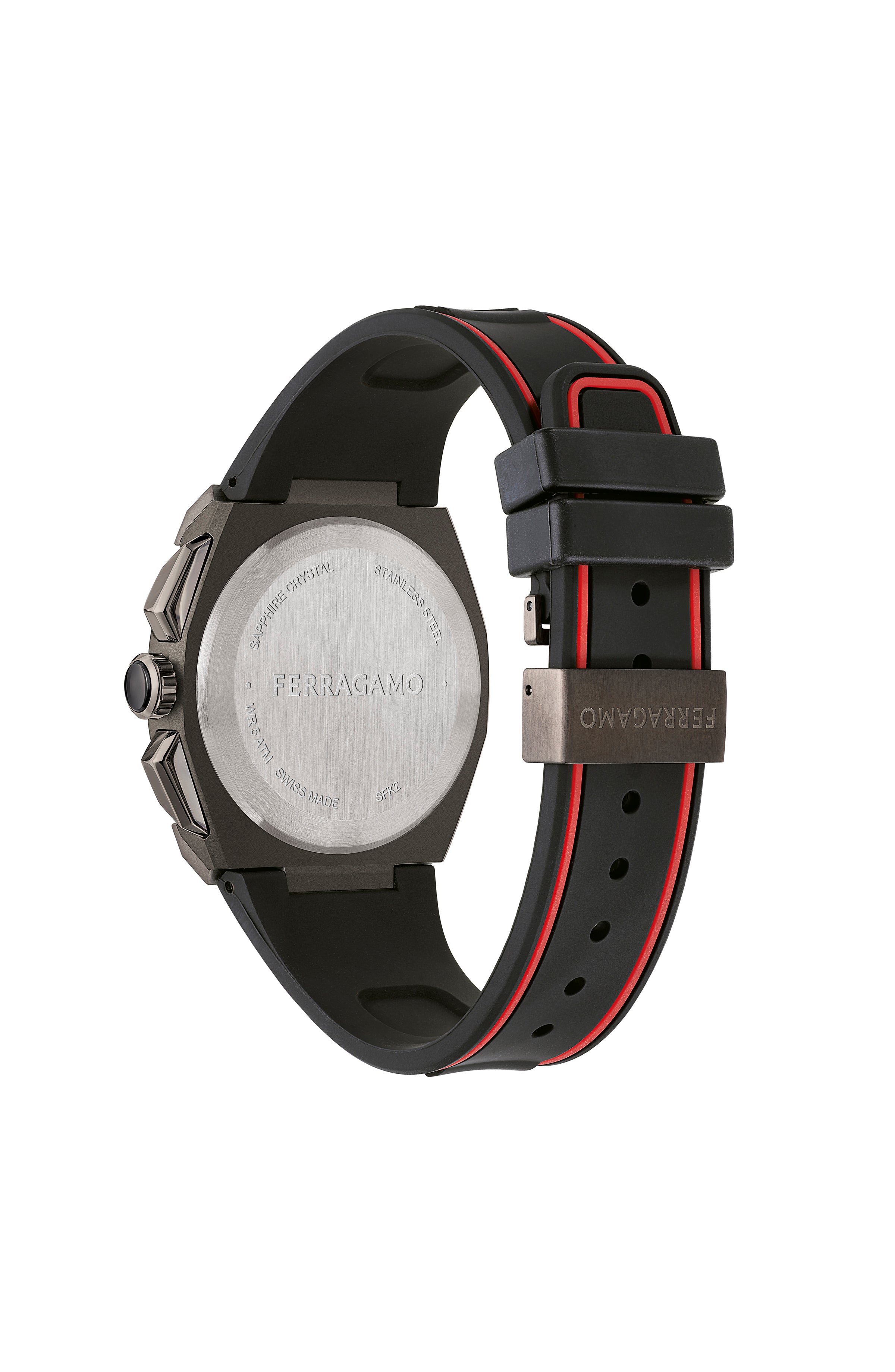 Ferragamo Mens Ferragamo Supreme Chrono 43mm Strap Fashion Watch