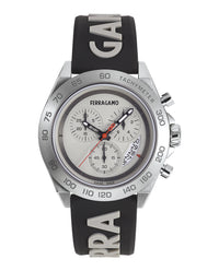 Ferragamo Mens Stainless Steel 43mm Strap Fashion Watch