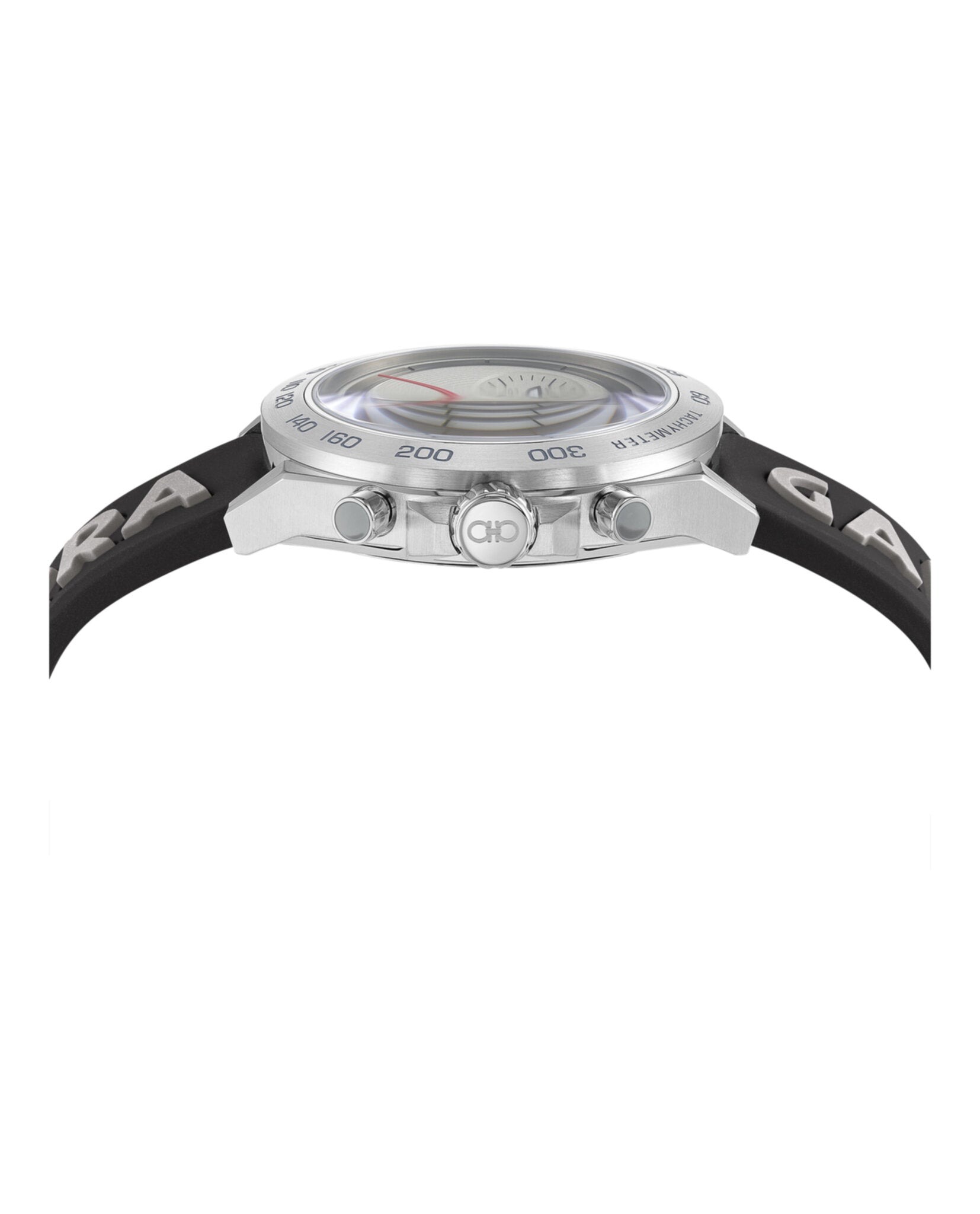 Ferragamo Mens Stainless Steel 43mm Strap Fashion Watch