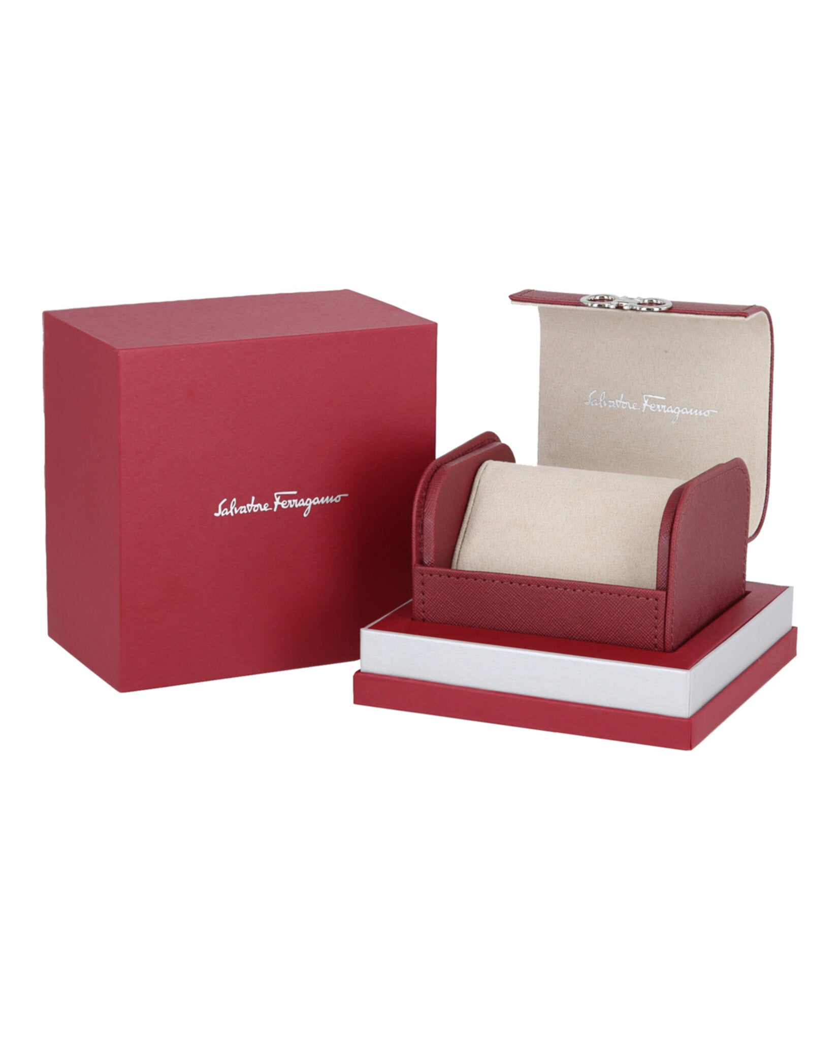 Ferragamo Mens Stainless Steel 43mm Strap Fashion Watch