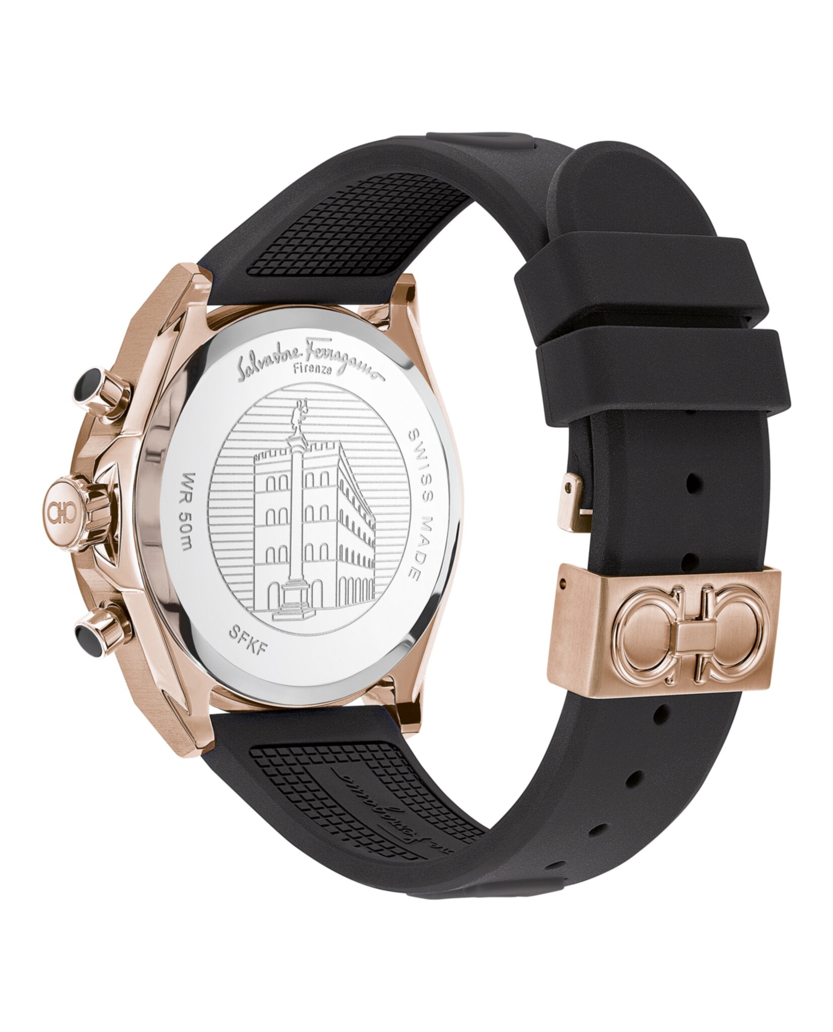 Ferragamo Mens Ferragamo Urban Chrono 43mm Strap Fashion Watch