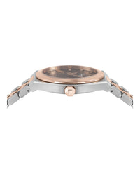 Ferragamo Mens Vega Two Tone 40mm Bracelet Fashion Watch