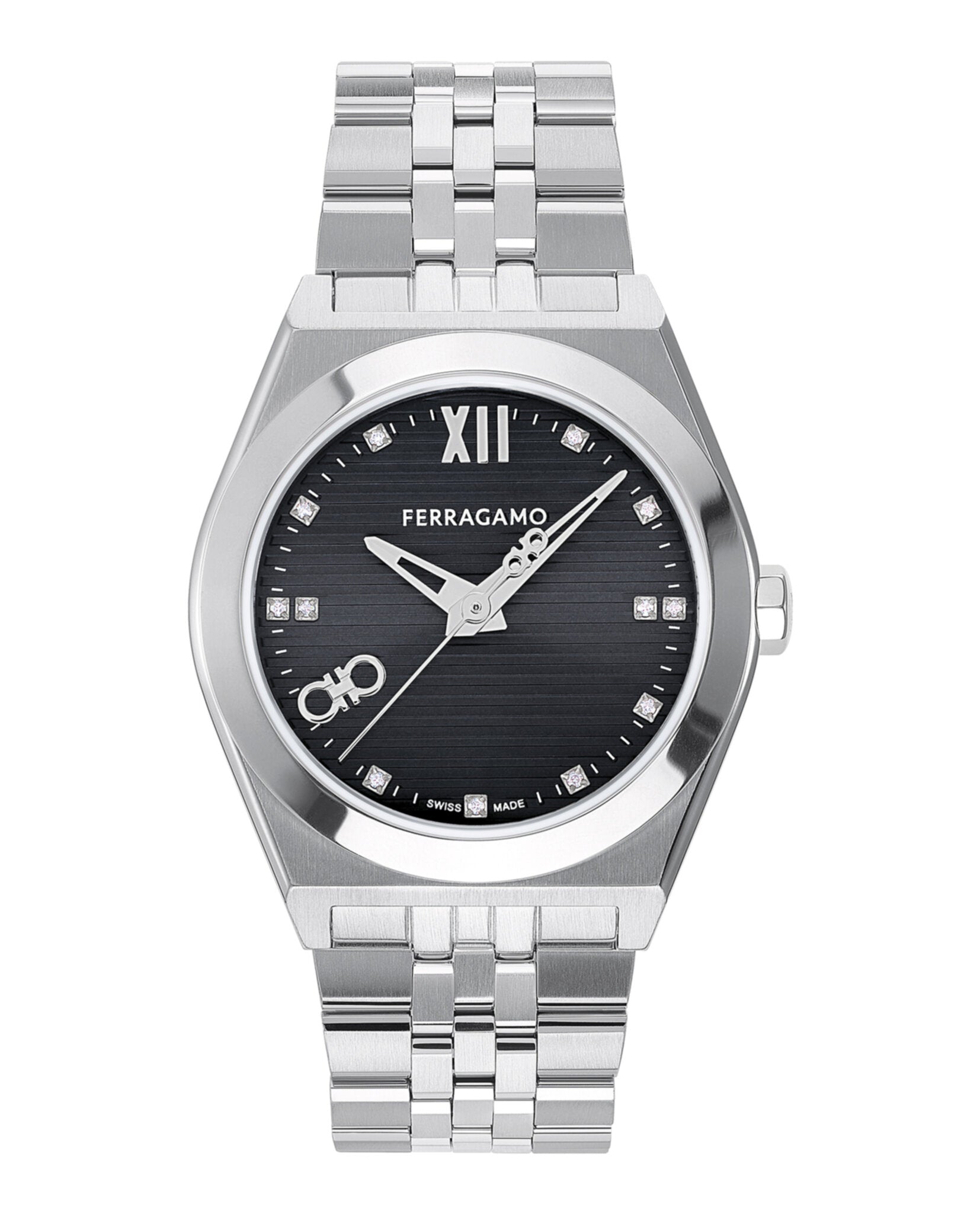 Ferragamo Ferragamo Mens  Stainless Steel 40mm Bracelet Fashion Watch