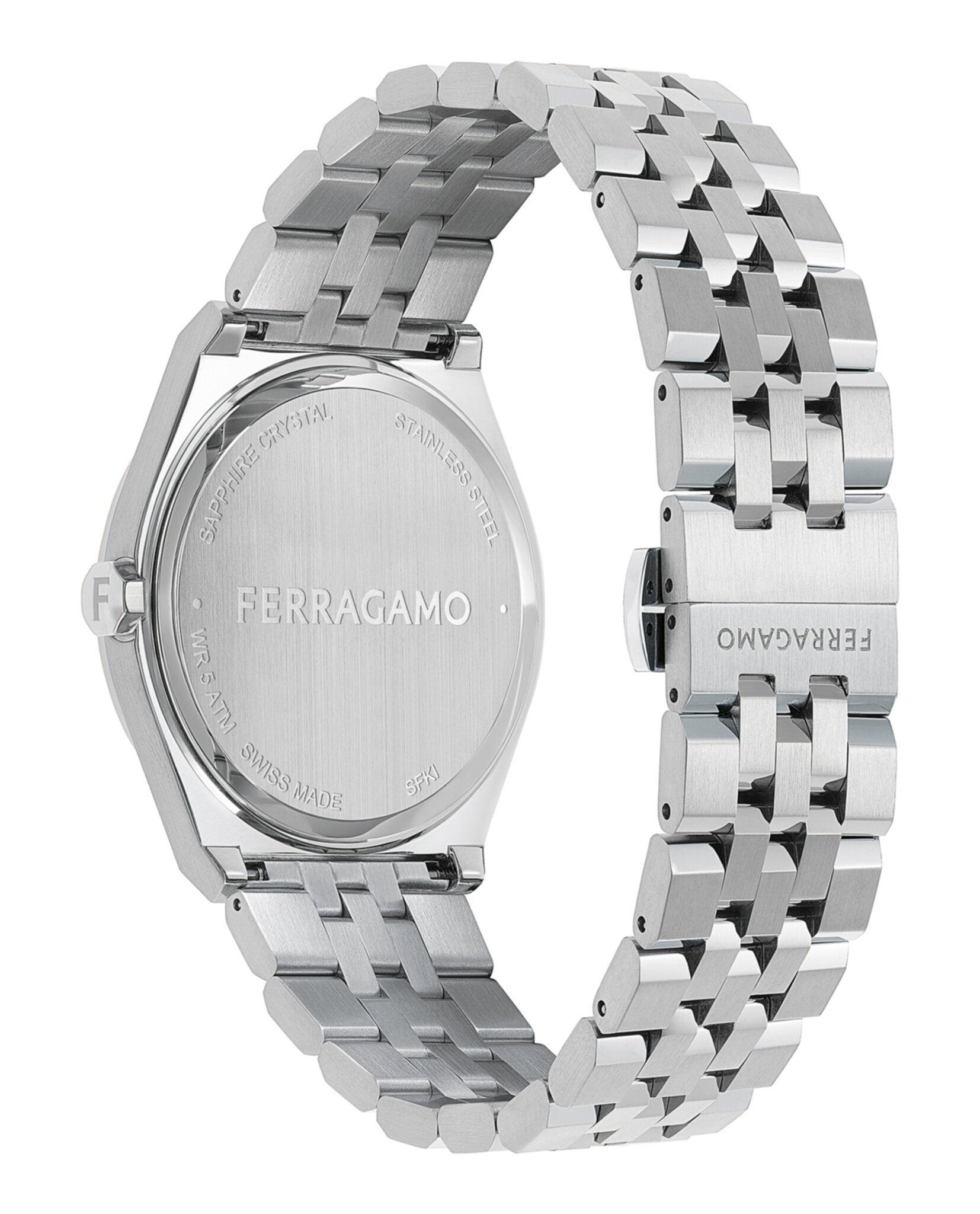 Ferragamo Ferragamo Mens  Stainless Steel 40mm Bracelet Fashion Watch