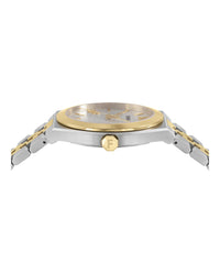 Ferragamo Mens Two Tone 40mm Bracelet Fashion Watch