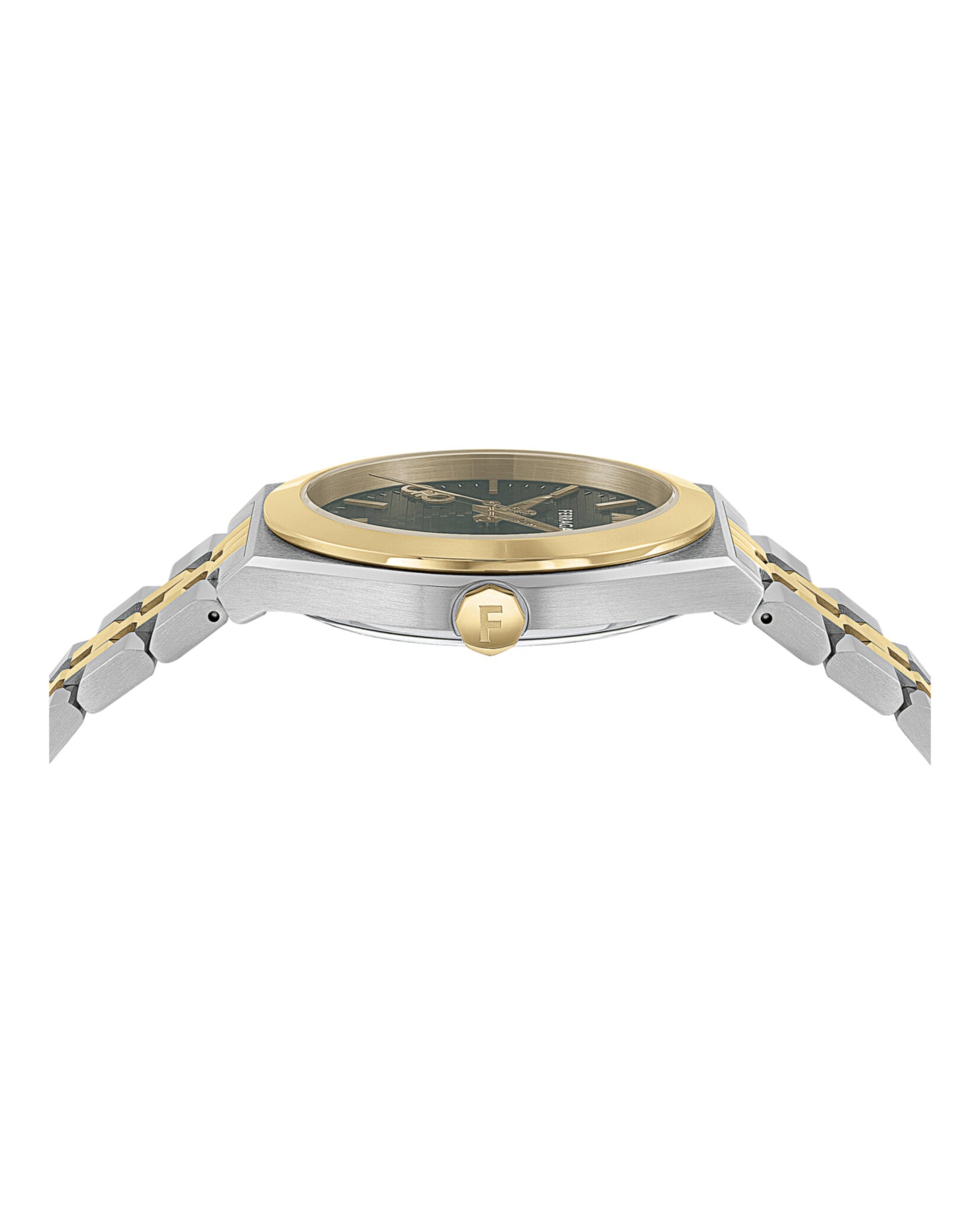 Ferragamo Ferragamo Womens  Two Tone 28mm Bracelet Fashion Watch