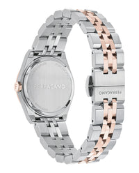 Ferragamo Womens Two Tone 28mm Bracelet Fashion Watch