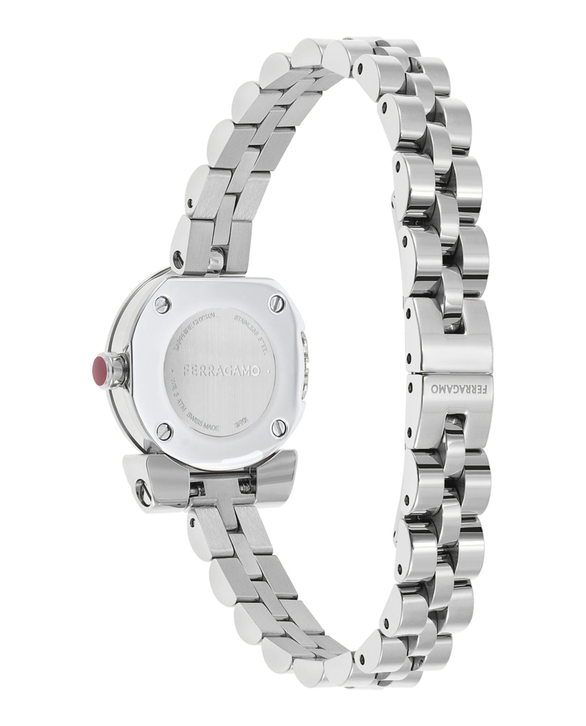 Ferragamo Womens Stainless Steel 22.5mm Bracelet Fashion Watch