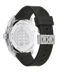Ferragamo Mens Ferragamo SLX Stainless Steel 43mm Strap Fashion Watch