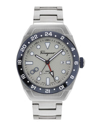 Ferragamo Ferragamo Mens  Stainless Steel 43mm Bracelet Fashion Watch