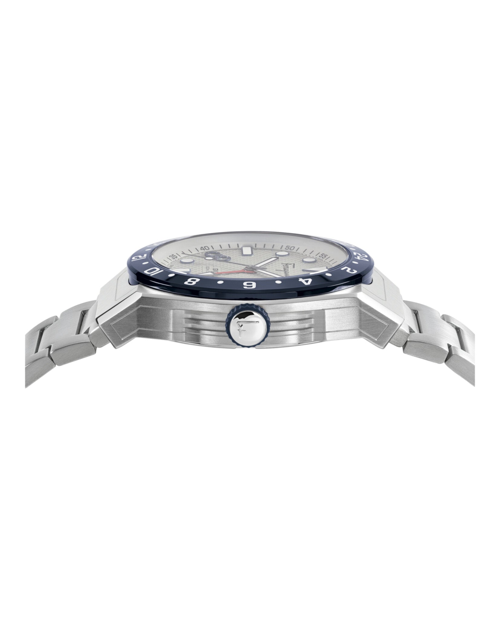 Ferragamo Ferragamo Mens  Stainless Steel 43mm Bracelet Fashion Watch
