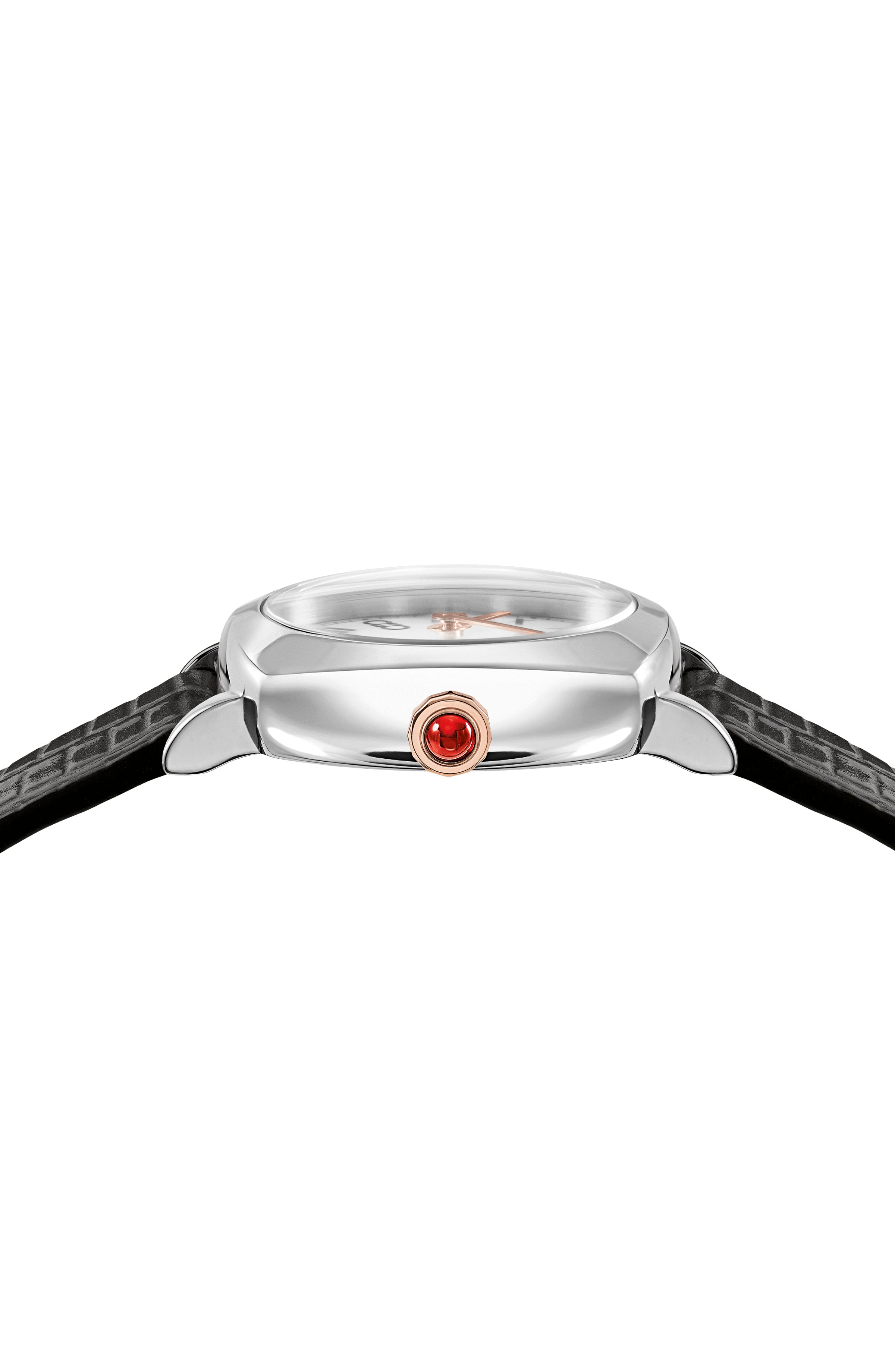 Ferragamo Womens Ferragamo Soft Square Stainless Steel 23mm Strap Fashion Watch