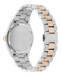 Ferragamo Ferragamo Mens  Two Tone 40mm Bracelet Fashion Watch