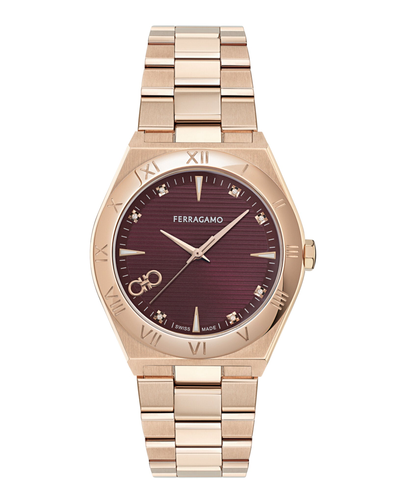Ferragamo Ferragamo Mens  Rosegold 40mm Bracelet Fashion Watch