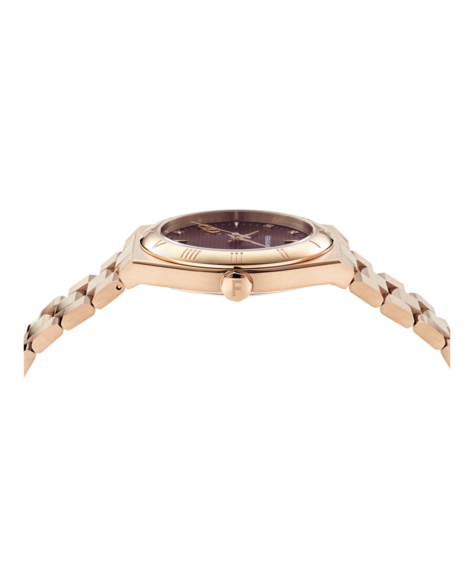 Ferragamo Ferragamo Mens  Rosegold 40mm Bracelet Fashion Watch