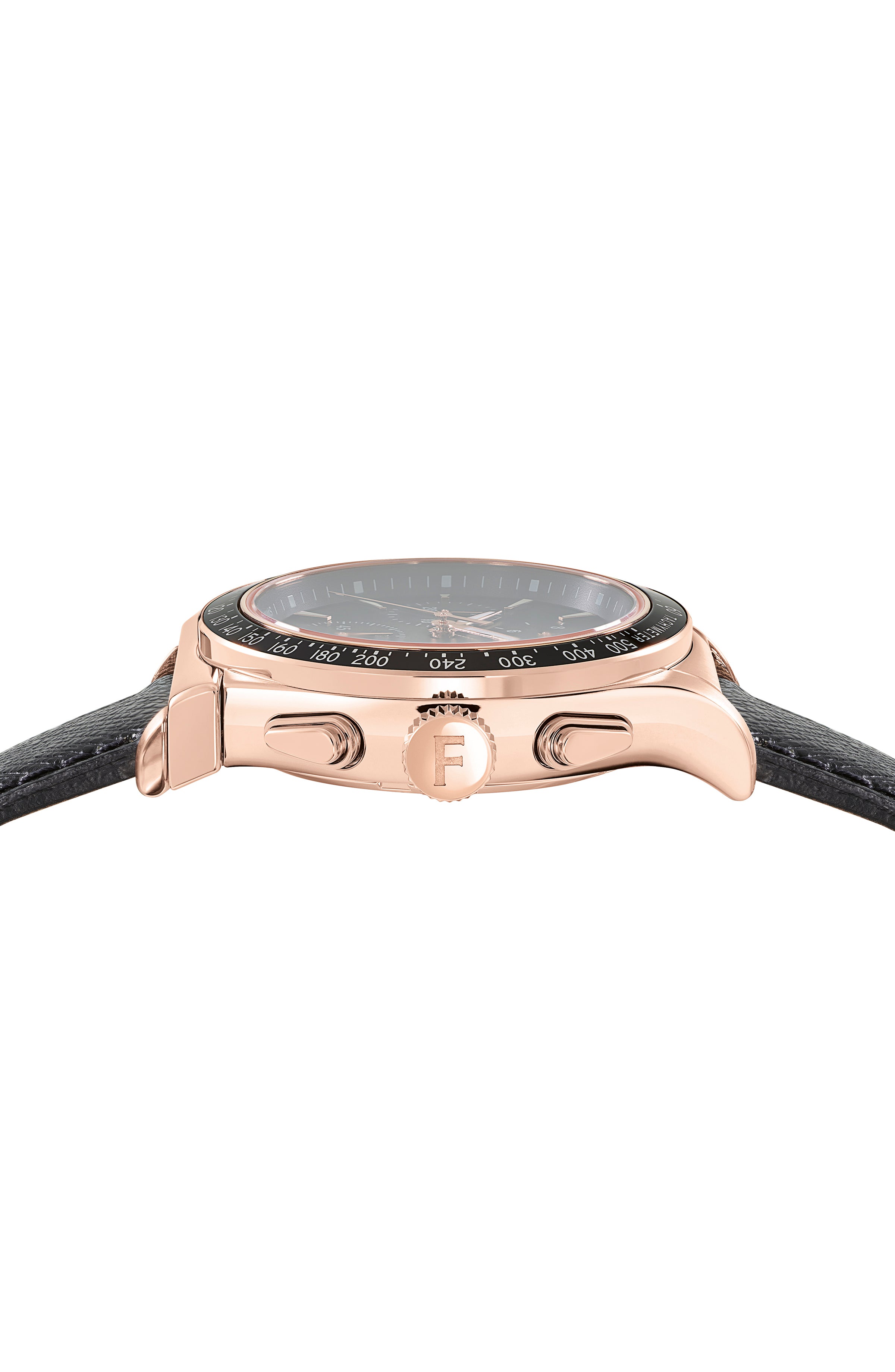 Ferragamo Womens Ferragamo 1927 Rosegold 38mm Strap Fashion Watch